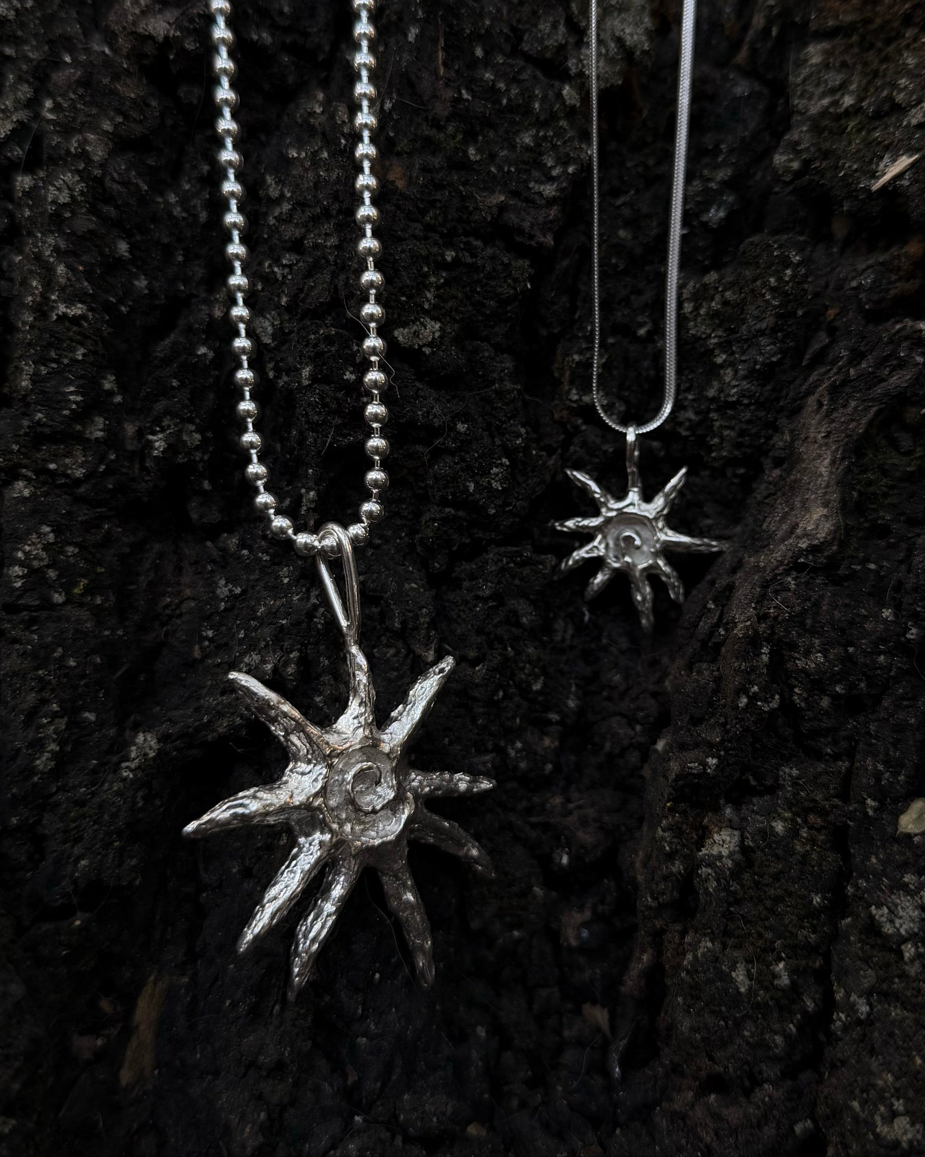 Handmade sterling silver necklaces by CHNITA