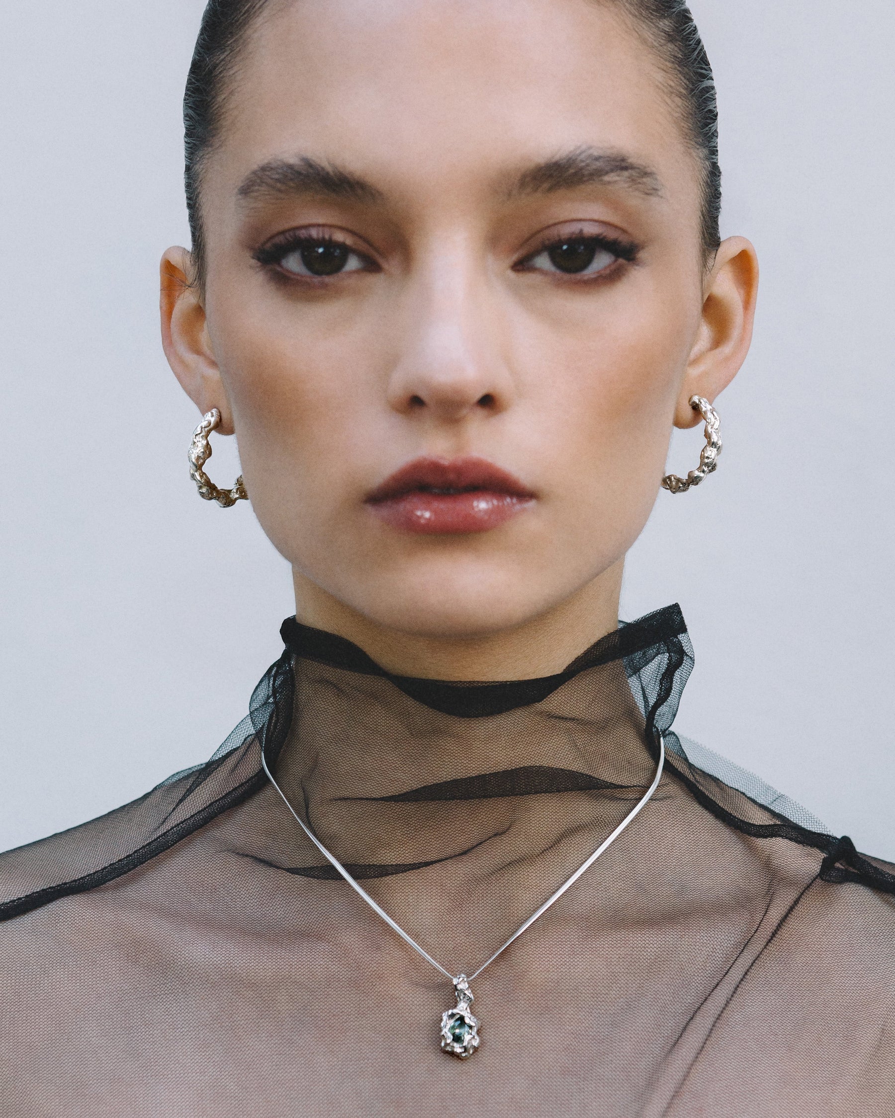Handmade sterling silver earrings by CHNITA